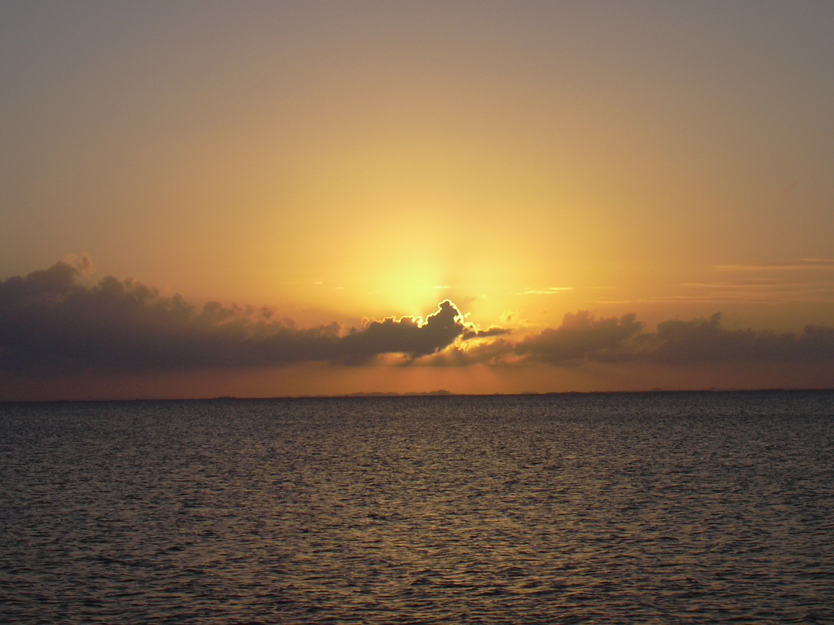 Sunset at Water Cay