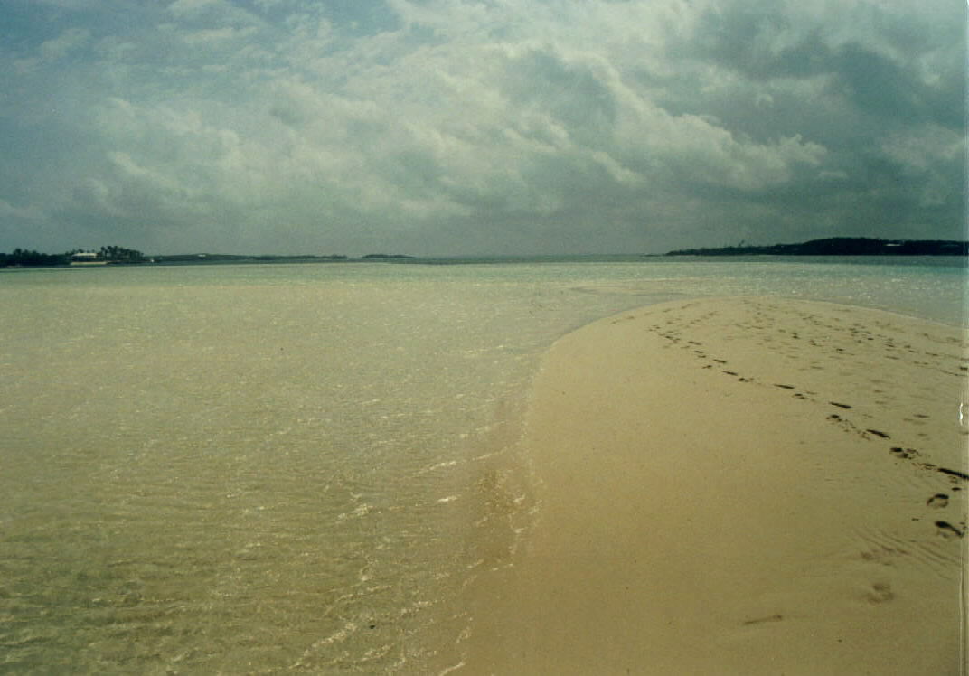 Outgoing tide at Tahiti Beach