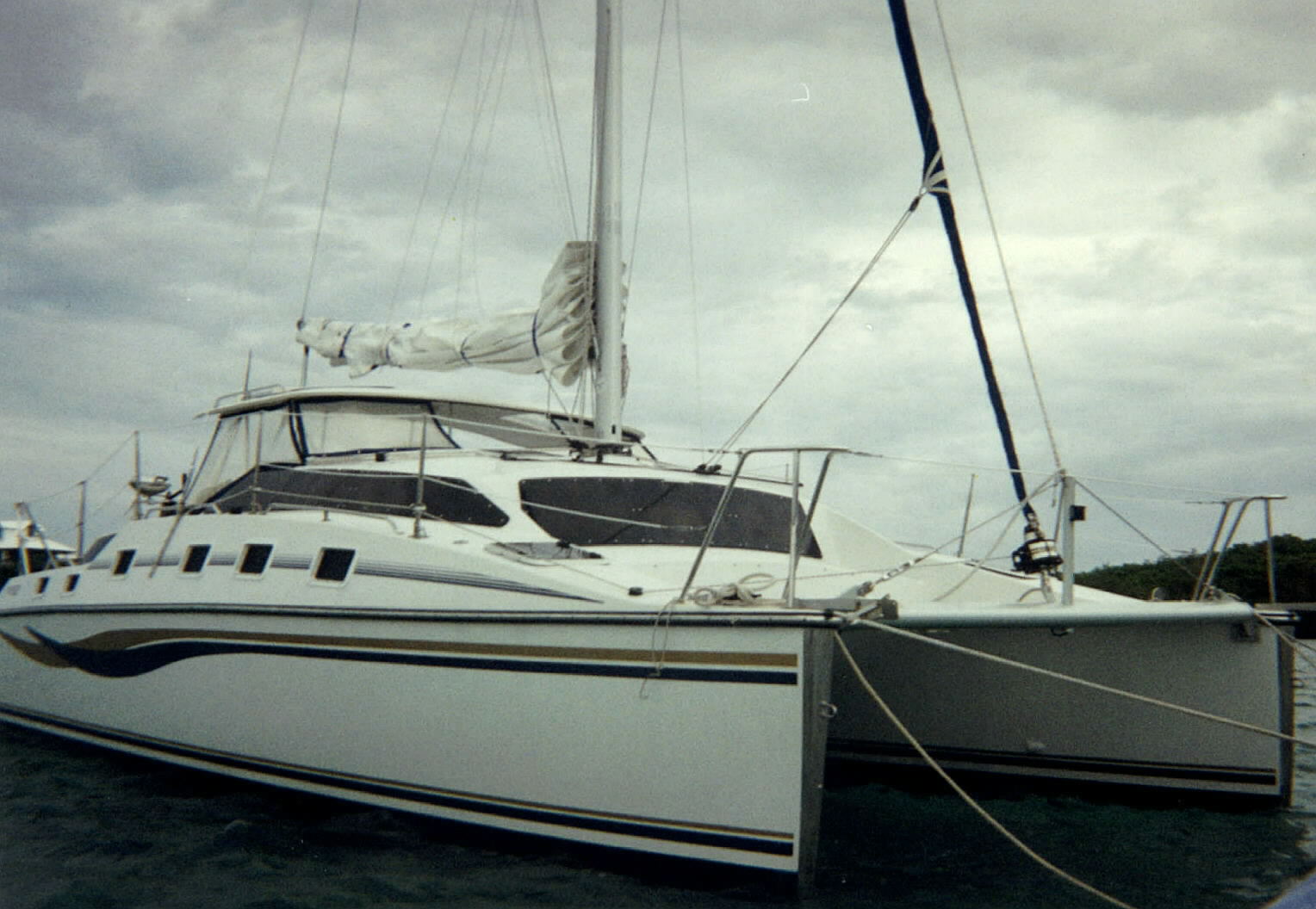 Trinket, the PDQ 32 catamaran we chartered.